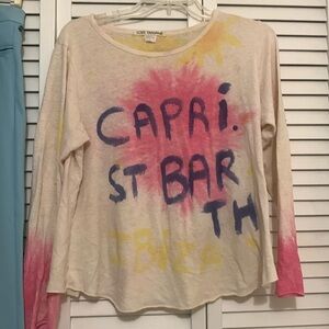 Long sleeve cotton capri shirt from Italy